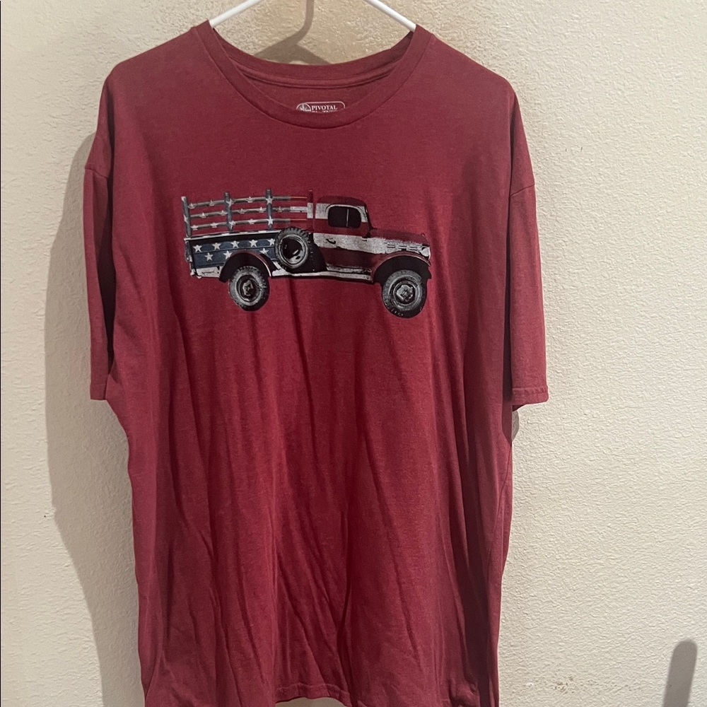 Red Vintage Truck T-Shirt